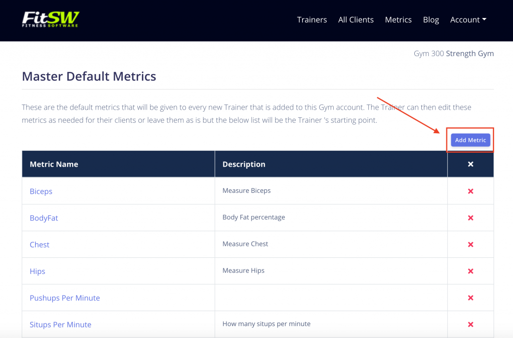 Add Default Metrics for Trainers