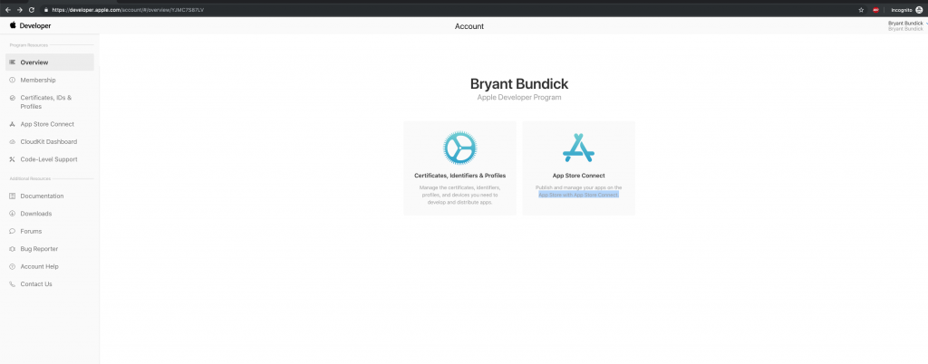 Apple Dev Dashboard