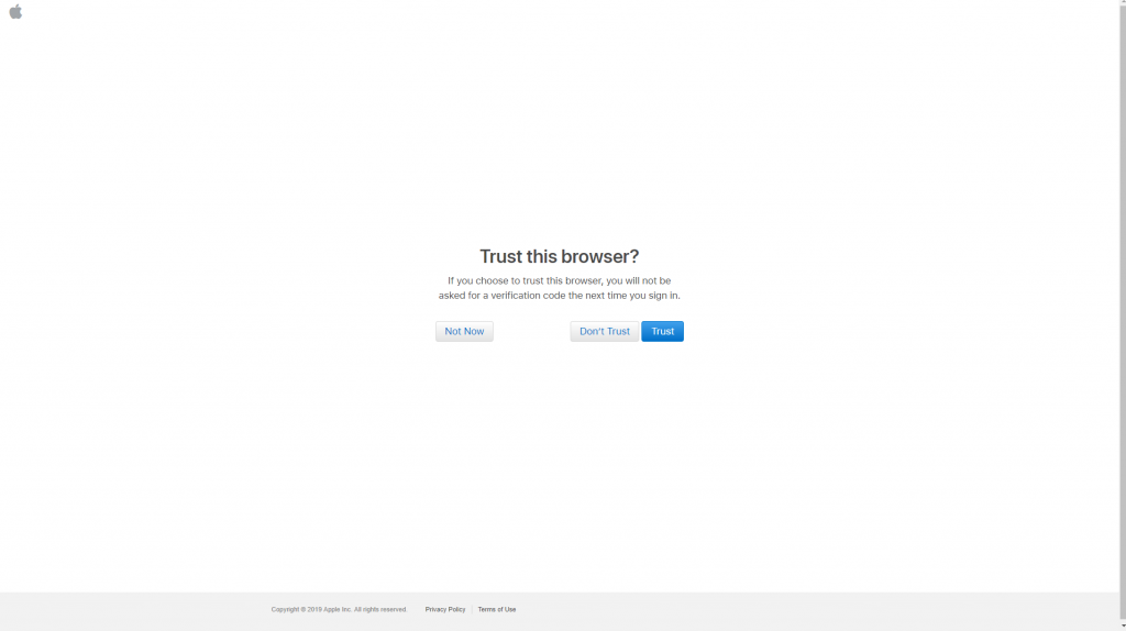 Trust this Browser in Apple Dev