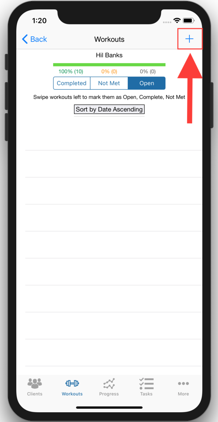 How To Create A Workout (iOS)