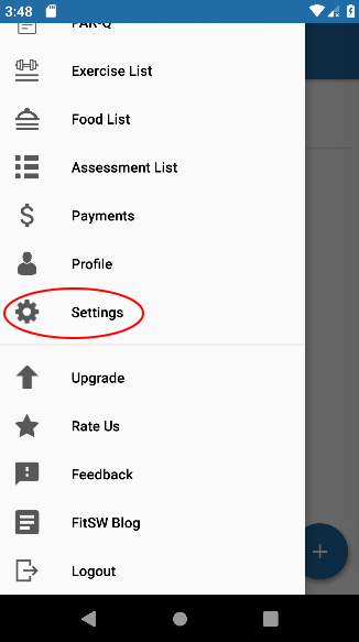 settings for fitsw