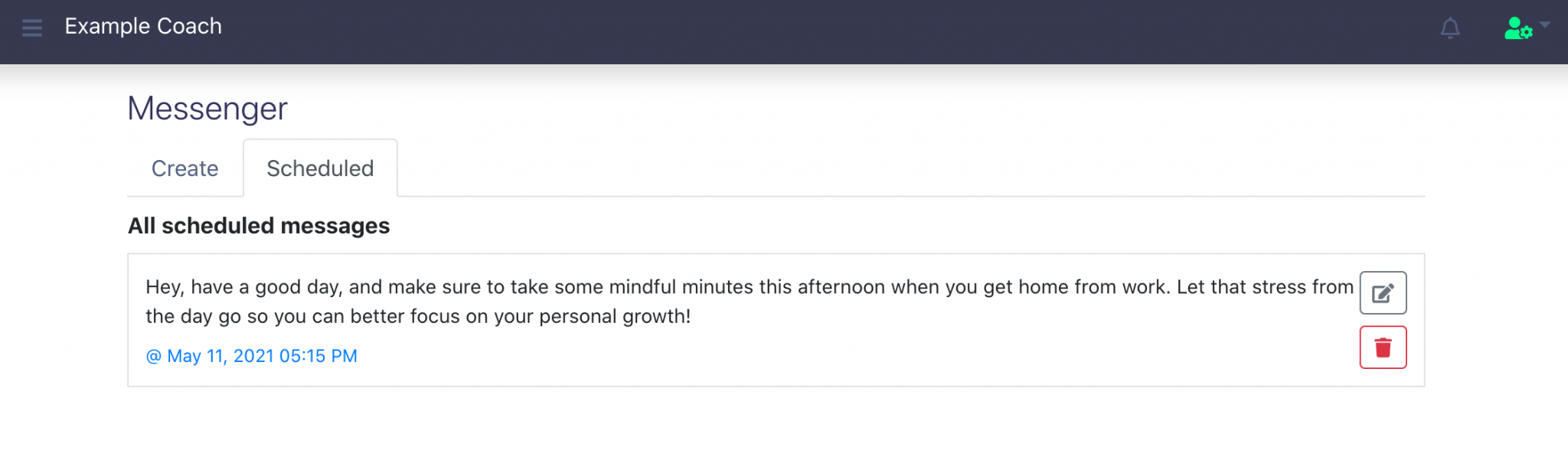 How to Send Scheduled Messages Through the Group Messenger ()